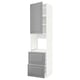 METOD kitchen unit with grey bodbyn soft-close drawers and cabinet.