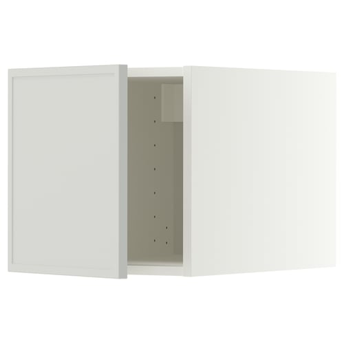 METOD Top cabinet, white/Aspudden light grey, 40x40 cm