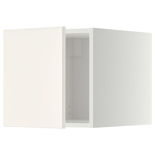 White METOD kitchen cabinet, single door, veddinge series, modern design