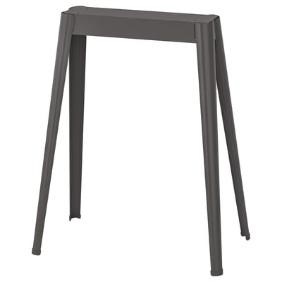 NÄRSPEL trestle table base, gray, steel.