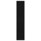 Black OXBERG bookcase panel door, simple design with clean lines. Made of fibreboard and paper foil, rectangular shape.
