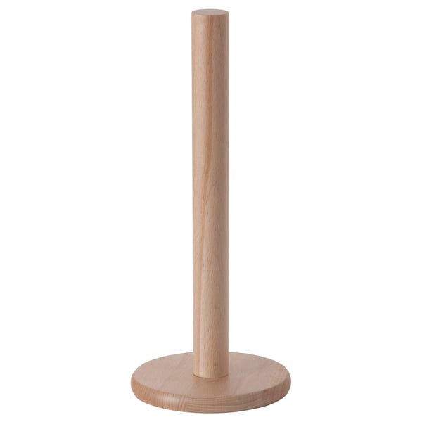 PAMPIG beech wood towel holder - cylindrical kitchen organizer