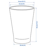 Illustration with measurements for the product: PAPAJA.