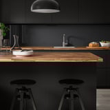 PINNARP Custom made worktop, walnut/veneer, 30-45x3.8 cm