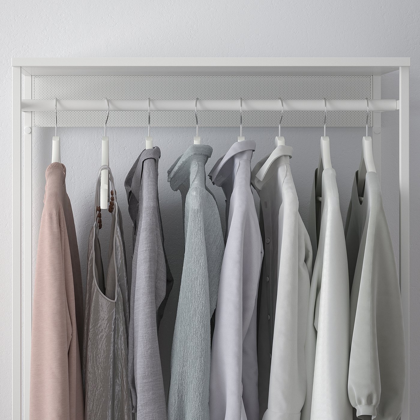 PLATSA open clothes hanging unit, white, 80x40x120 cm - IKEA Spain
