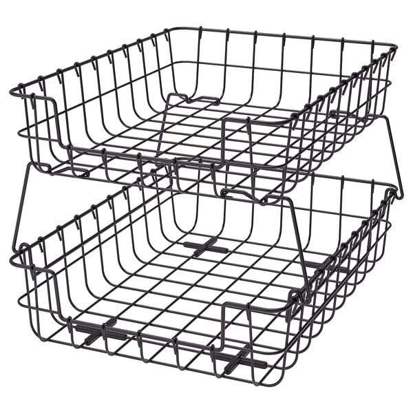 Pleja Letter Tray Black Ikea