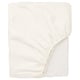 PUDERVIVA Fitted sheet, white, 160x200 cm