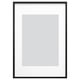 RÖDALM picture frame, black, holds favorite photos securely, modern design.