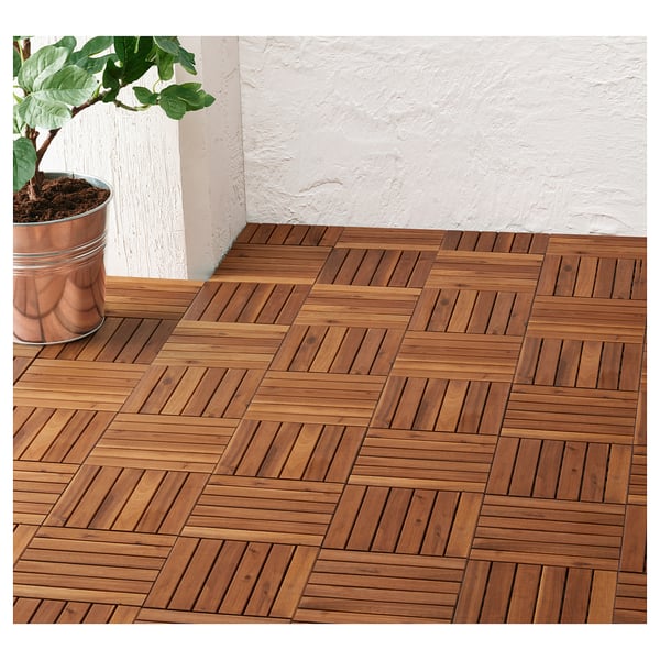 RUNNEN Floor decking, outdoor - light brown - IKEA