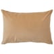 Option: Beige, rectangular SANELA velvet cushion. Soft cotton, plain design, zip closure.