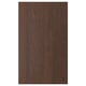 Option: Dark brown wooden panel in rectangular shape with visible oak grain, elegantly edged.
