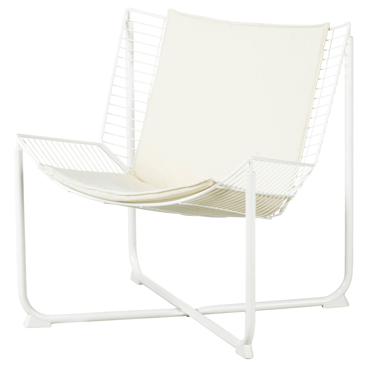 SKÅLBODA armchair, white/Ransta beige - IKEA Spain