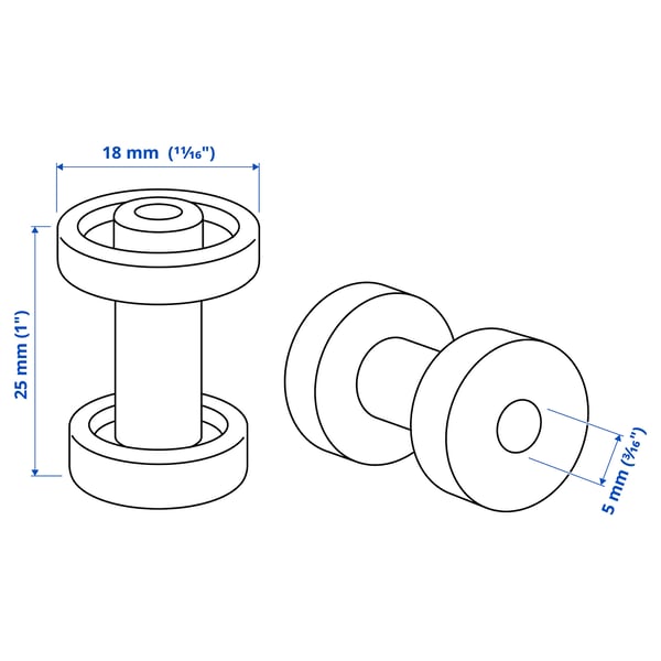 Illustration with measurements for the product: SKRUVSHULT.