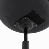 Underneath of a modern office chair, showing durable materials, height adjustment mechanism, and quality construction for comfort and stability.