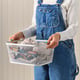 SLÅTTERÄNG storage basket, off-white, 25x32x15 cm - IKEA Spain