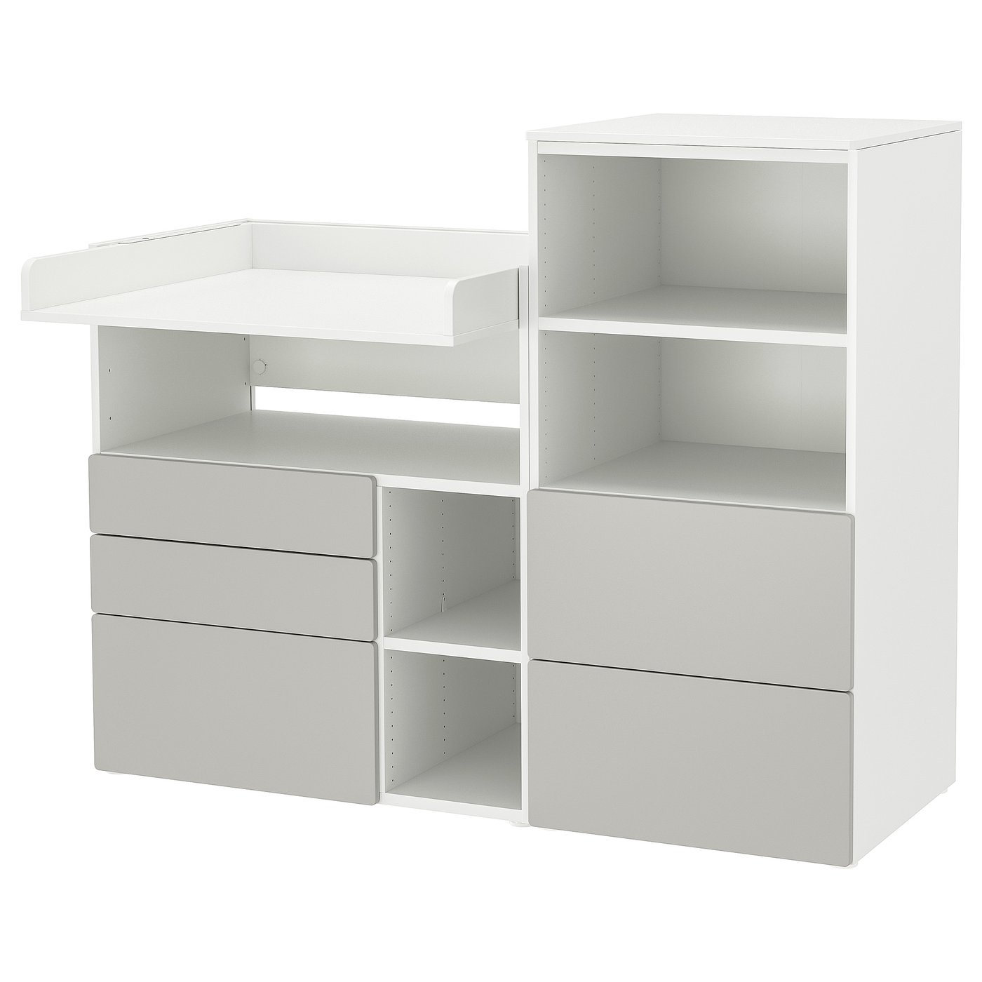 ikea bookshelf changing table