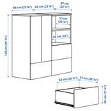 Illustration with measurements for the product: SMÅSTAD.