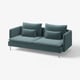 SÖDERHAMN 3-seat sofa, Alhamn dark grey-blue