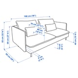 Illustration with measurements for the product: SÖDERHAMN.