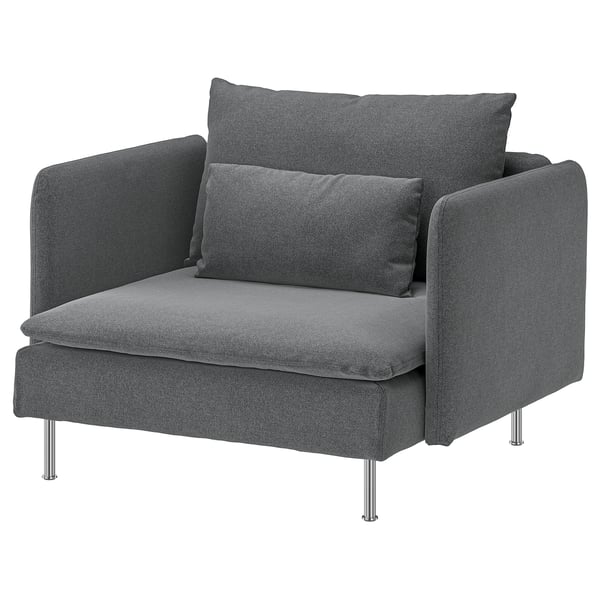 SÖDERHAMN Armchair, Johanneshov dark grey