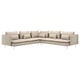 SÖDERHAMN beige 3-piece sectional sofa with plush cushions and high legs.