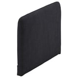 SÖDERHAMN cushion cover: black, curved, textured fabric, rectangular, removable.