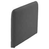 Dark grey, soft, rectangular SÖDERHAMN seat cushion with rounded corners.