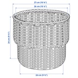 Illustration with measurements for the product: STENBÄR.