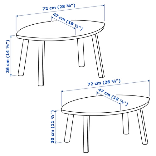 Illustration with measurements for the product: STOCKHOLM.