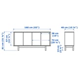 Illustration with measurements for the product: STOCKHOLM.