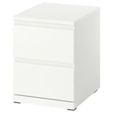 STORKLINTA Chest of 2 drawers, white/with 2 drawers, 40x50x53 cm