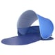 Blue STRANDÖN pop-up sun shelter, curved design with mesh and pockets.