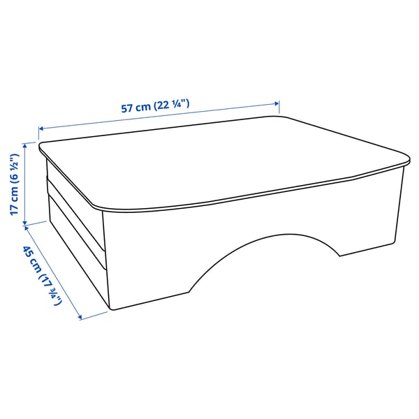 Illustration with measurements for the product: STRANDÖN.
