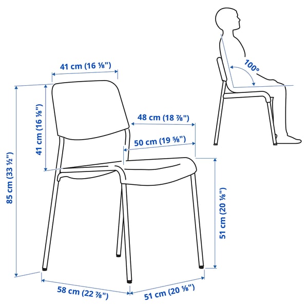 Illustration with measurements for the product: STRANDTORP.