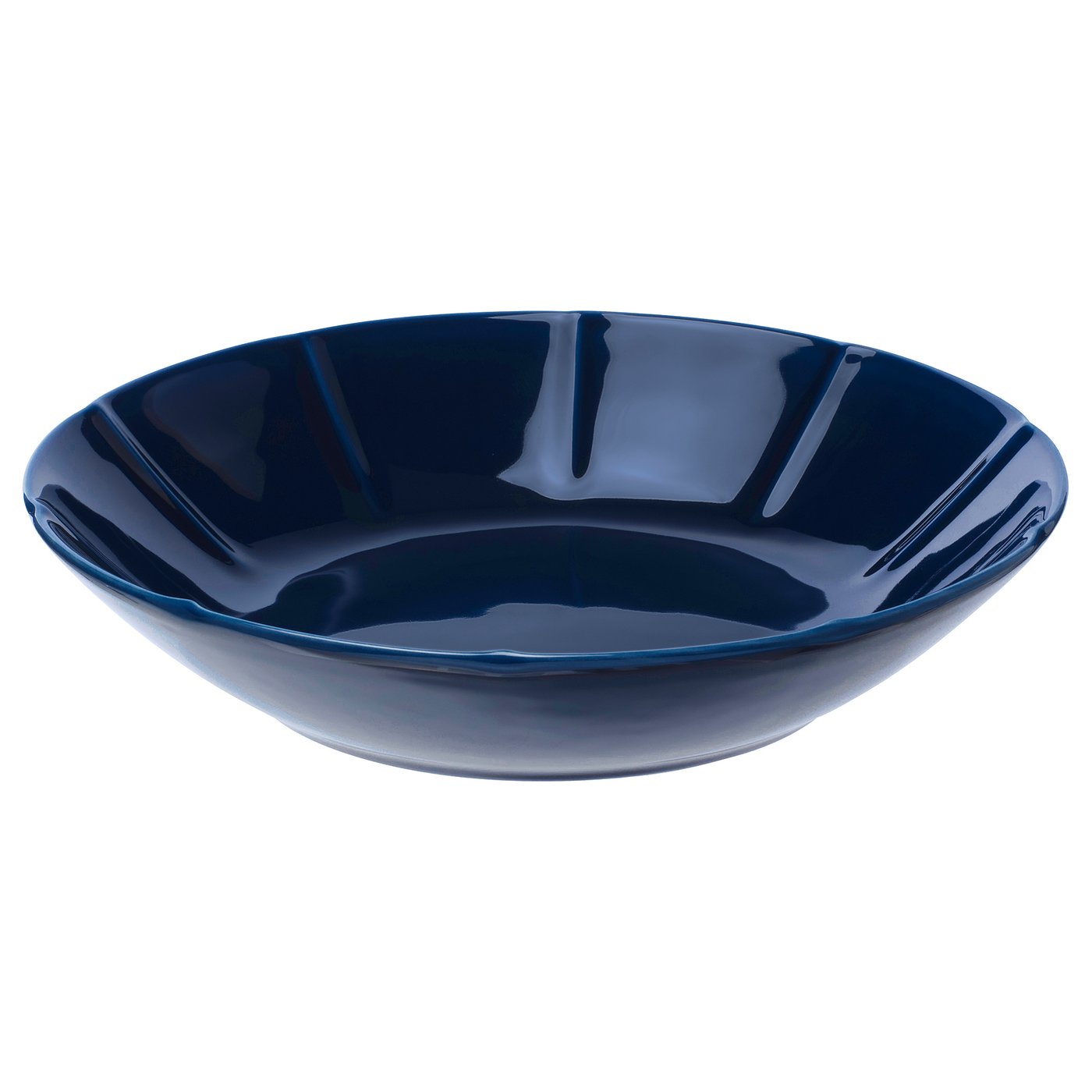 STRIMMIG Deep plate earthenware blue IKEA