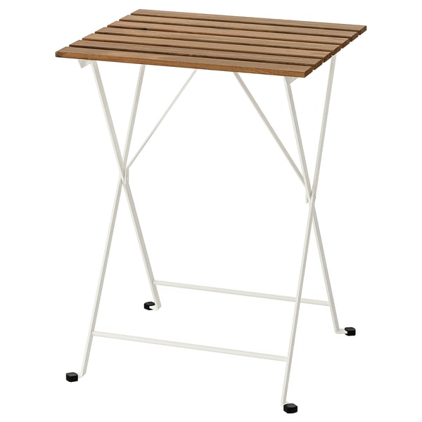 Tarno Table Outdoor White Light Brown Stained Ikea