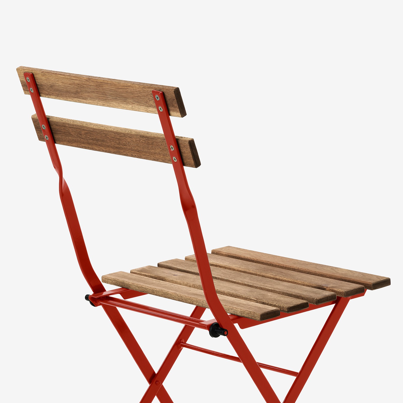 TÄRNÖ Chair, outdoor, foldable/red light brown stained IKEA