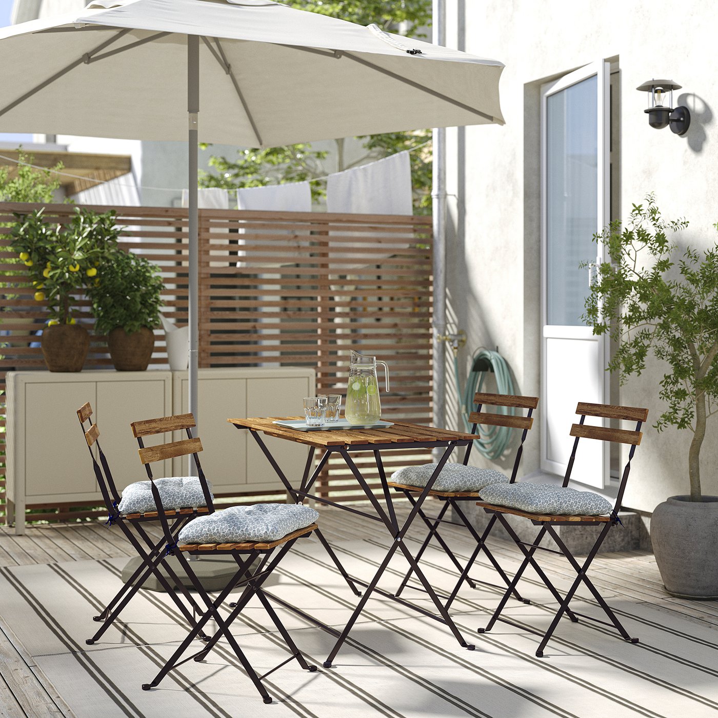 美品　IKEA TARNO 3点セット＋シートクッション IKEA TARNO 3点セット＋シートクッション - メルカリ