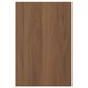 Option: TISTORP walnut brown wood panel, smooth, modern design.
