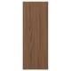 Option: Modern walnut TISTORP drawer front with vertical wood grain texture.
