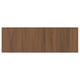Option: Walnut-finished wooden panel, rectangular, smooth, modern design.