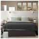 TJÅLLE upholstered ottoman bed, Bomstad dark brown, 150x190 cm IKEA Spain
