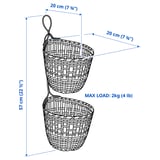 Illustration with measurements for the product: TOLKNING.