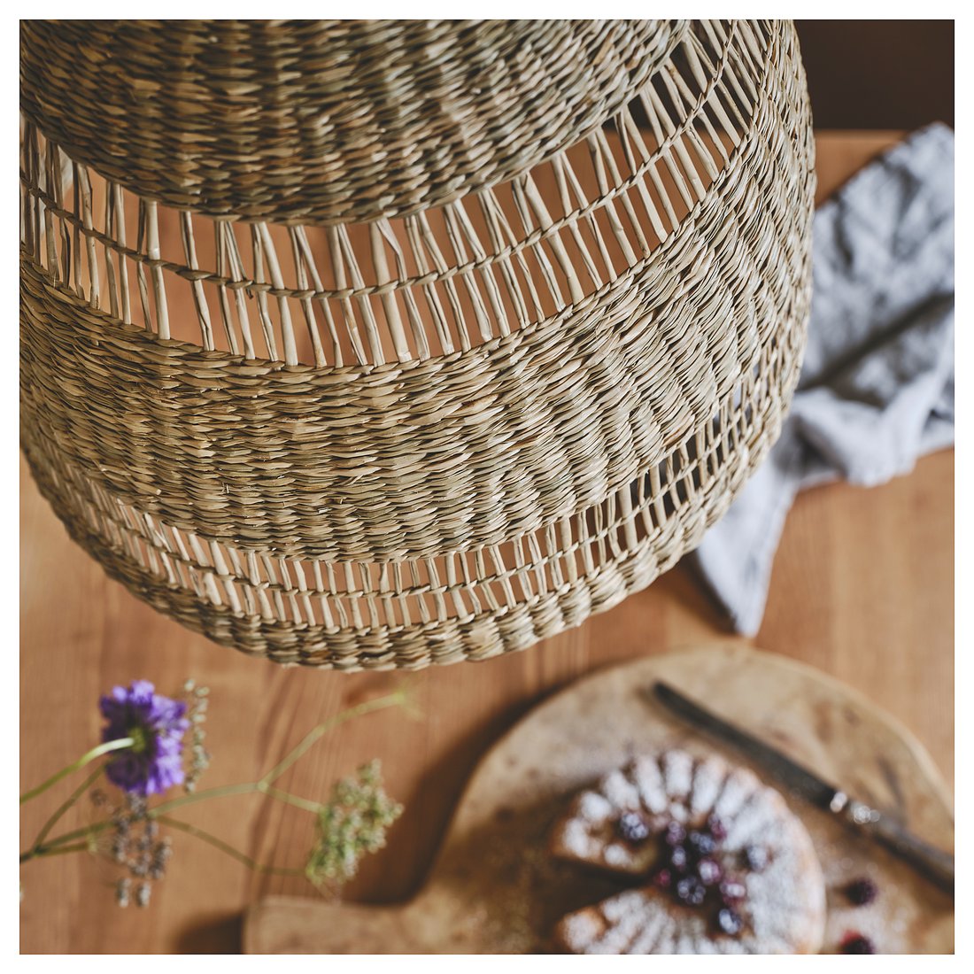 TORARED Pendant lamp shade, seagrass/handmade, 36 cm - IKEA