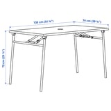 Illustration with measurements for the product: TORPARÖ.