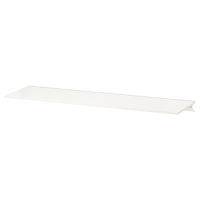 TROXHULT white wall shelf, simple, sleek design, ready to mount.