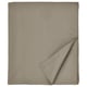 Folded light brown ULLVIDE bed sheet, smooth texture, neatly stacked, soft, breathable cotton-lyocell blend.