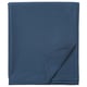 ULLVIDE blue bed sheet, rectangular, soft cotton & lyocell blend, neatly folded.