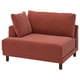 UPPÅKRA 1.5-seat module, with armrest left/Samsala brown-red