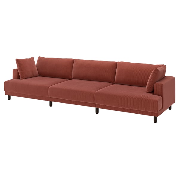UPPÅKRA 4,5-seat modular sofa, Samsala brown-red